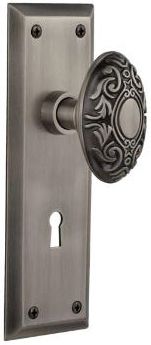 beveled style in pewter